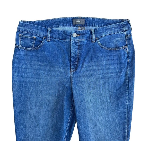 Chicos So Slimming Jeans Womens High Rise Ankle Stretch Pockets Denim 16 - Picture 2 of 14